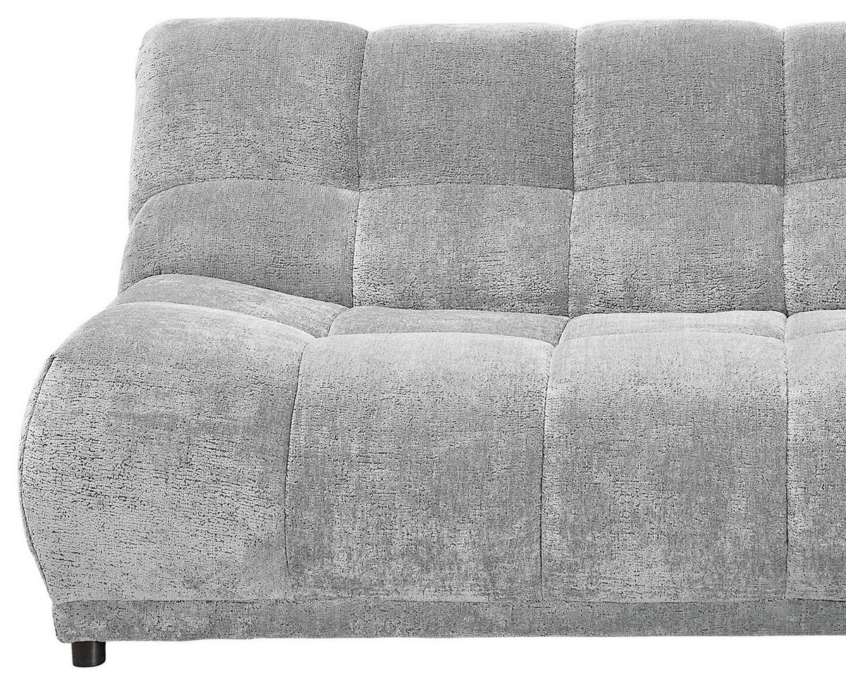 ECKSOFA Chenille Hellblau  - Schwarz/Hellblau, Modern, Kunststoff/Textil (284/250cm) - Livetastic