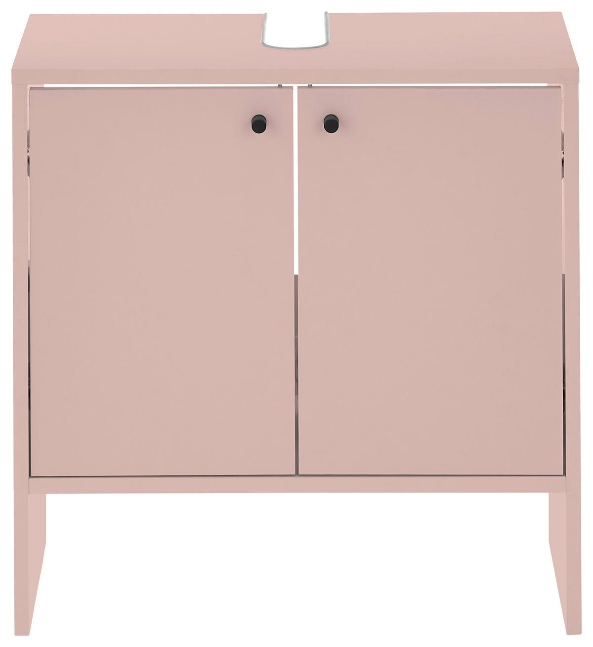 WASCHBECKENUNTERSCHRANK 60/60/35 cm  - Schwarz/Rosa, Modern, Holzwerkstoff/Kunststoff (60/60/35cm) - MID.YOU