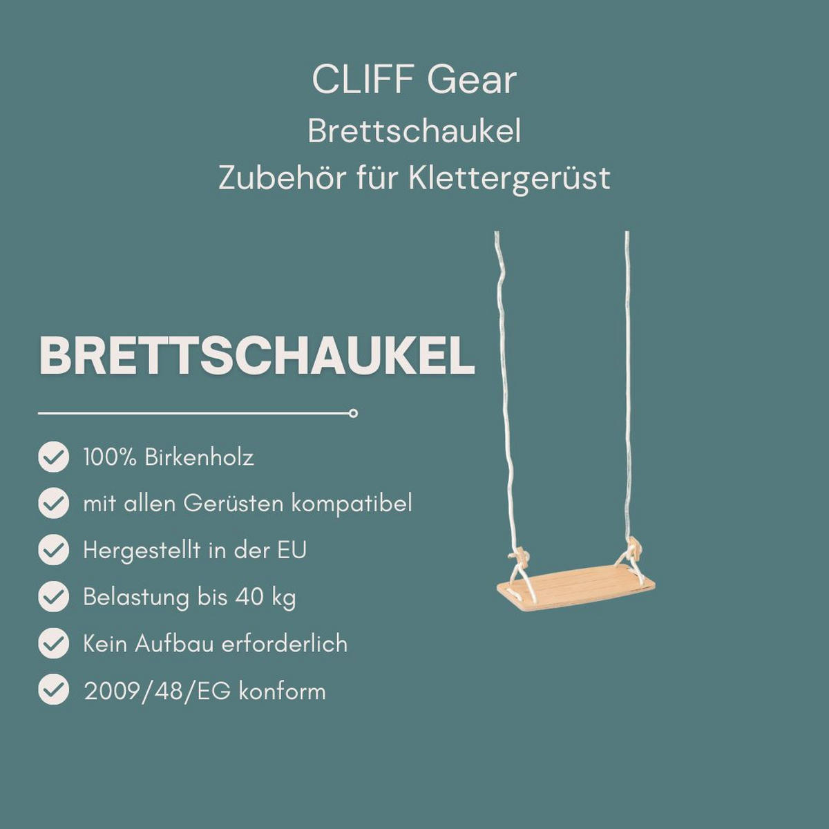 KLETTERGERÜST ZUBEHÖR - Birkefarben, Basics, Holz (39/20cm) - CLIFF