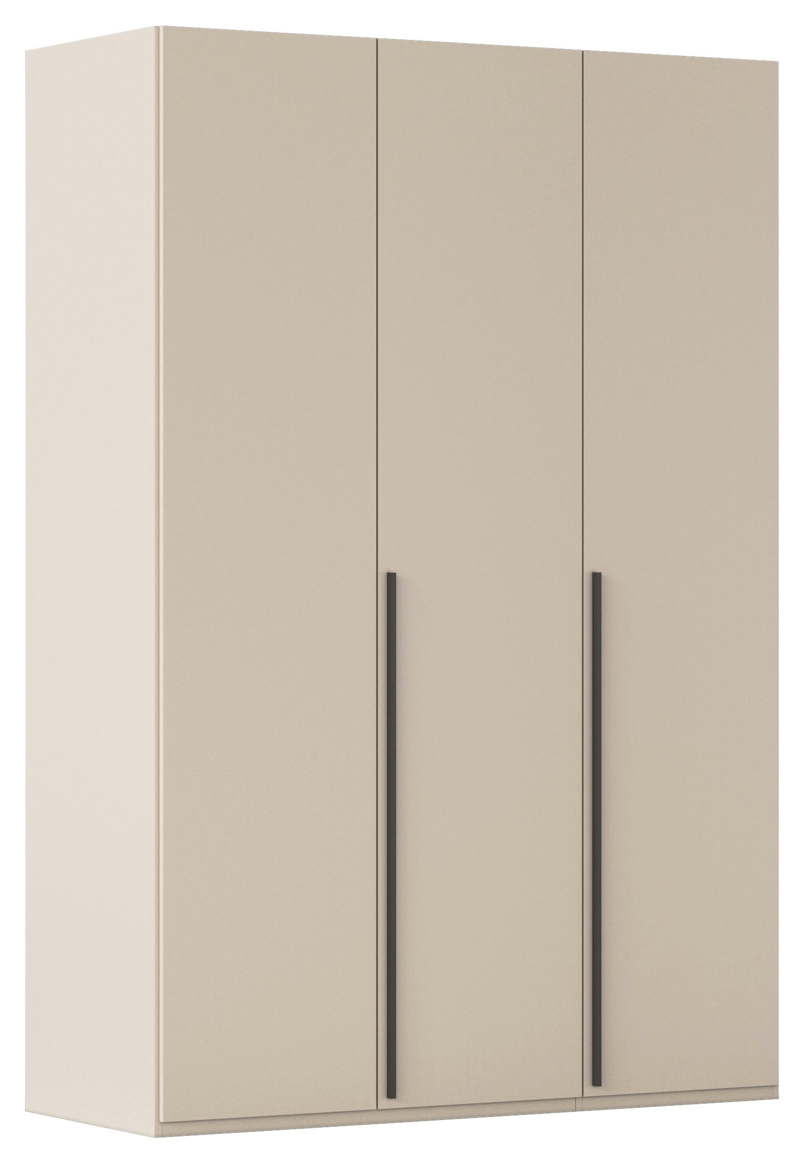 DREHTÜRENSCHRANK 151/223/60 cm 3-türig Champagner  - Chromfarben/Champagner, Design, Holzwerkstoff/Metall (151/223/60cm) - home24