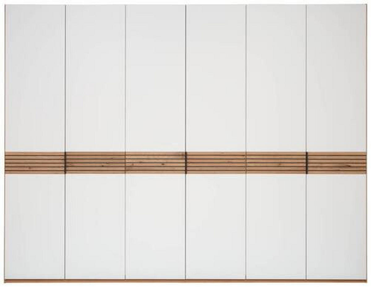 DREHTÜRENSCHRANK  in Weiß, Eichefarben  - Eichefarben/Anthrazit, KONVENTIONELL, Holz/Holzwerkstoff (300/230/60cm) - Dieter Knoll