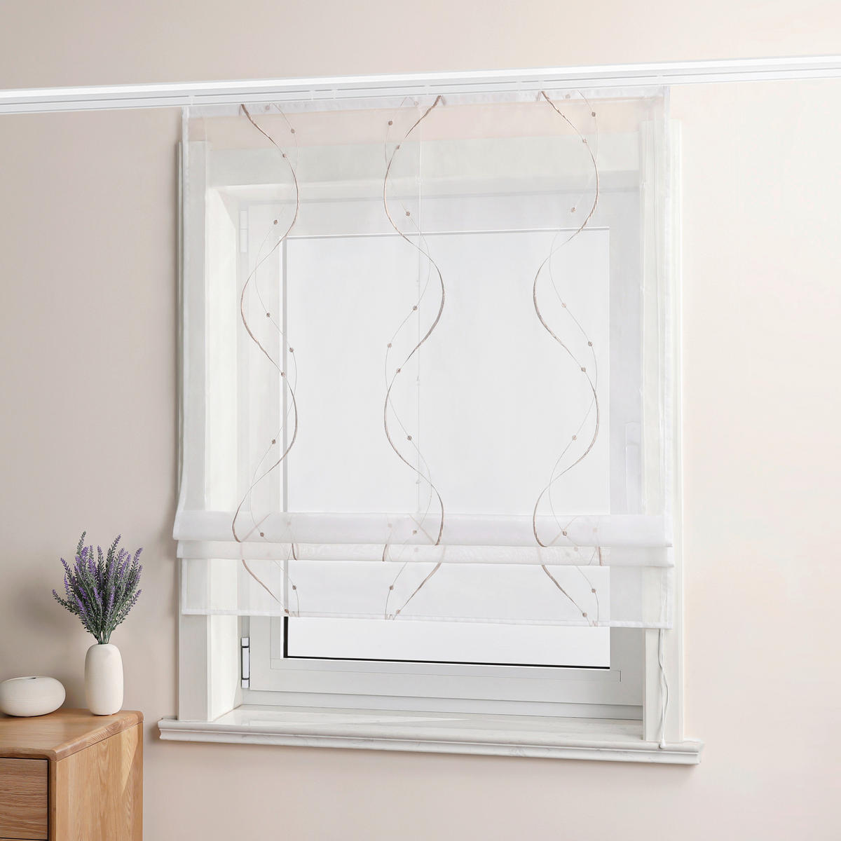 FALTROLLO  transparent  80/140 cm    - Weiß Hochglanz, Basics, Textil (80/140cm) - Joyswahl