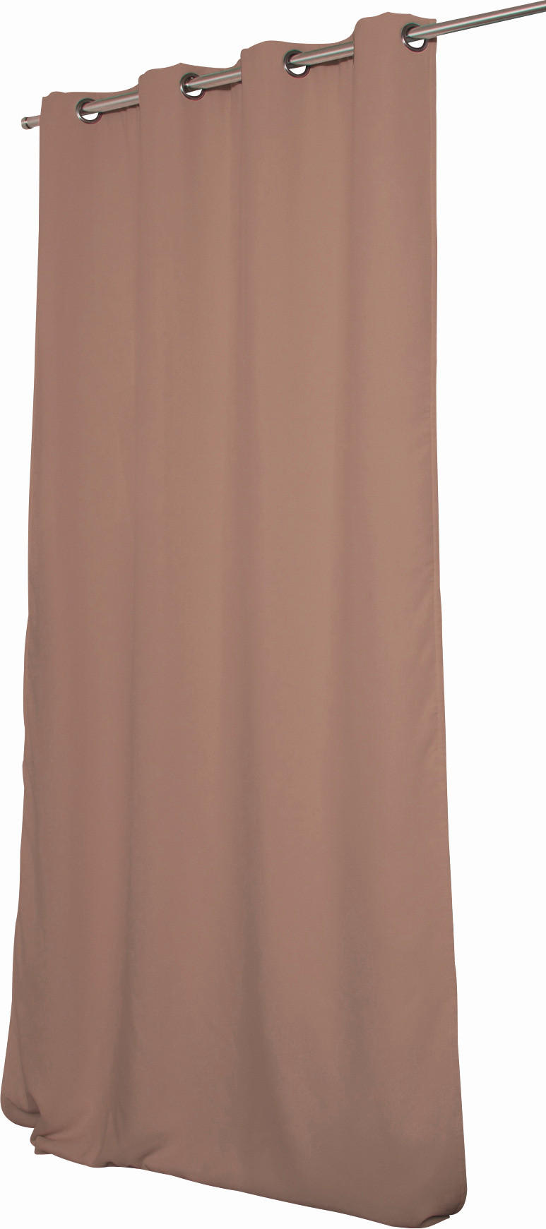 WÄRMESCHUTZVORHANG Verdunkelung  - Braun, Design, Textil (145/260cm)