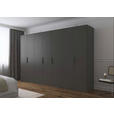 DREHTÜRENSCHRANK 350/235/61 cm,  in Graphitfarben, 7-türig  - Graphitfarben, Basics, Holzwerkstoff/Metall (350/235/61cm) - Novel