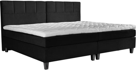 BOXSPRINGBETT 240/200 cm in Anthrazit, Graphitfarben - Wengefarben/Anthrazit, Trend, Holz/Textil (240/200cm) - Esposa