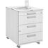 ROLLCONTAINER - Ahornfarben/Alufarben, KONVENTIONELL, Holzwerkstoff/Kunststoff (42,8/59/56cm) ROLLCONTAINER - Ahornfarben/Alufarben, KONVENTIONELL, Holzwerkstoff/Kunststoff (42,8/59/56cm)