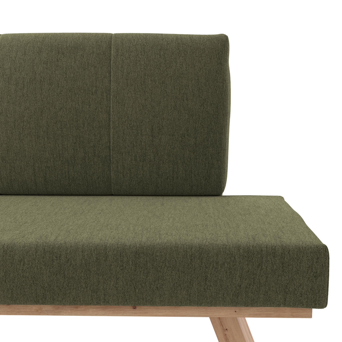 ECKBANK 150/185 cm Webstoff Grün   - Eichefarben/Grün, KONVENTIONELL, Textil (150/185cm)