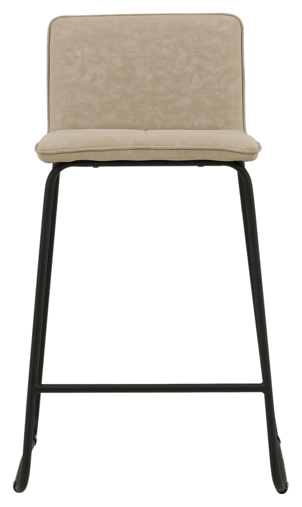 BARHOCKER-SET in Schwarz, Beige  - Beige/Schwarz, Design, Textil/Metall (41/84/50cm) - Livetastic