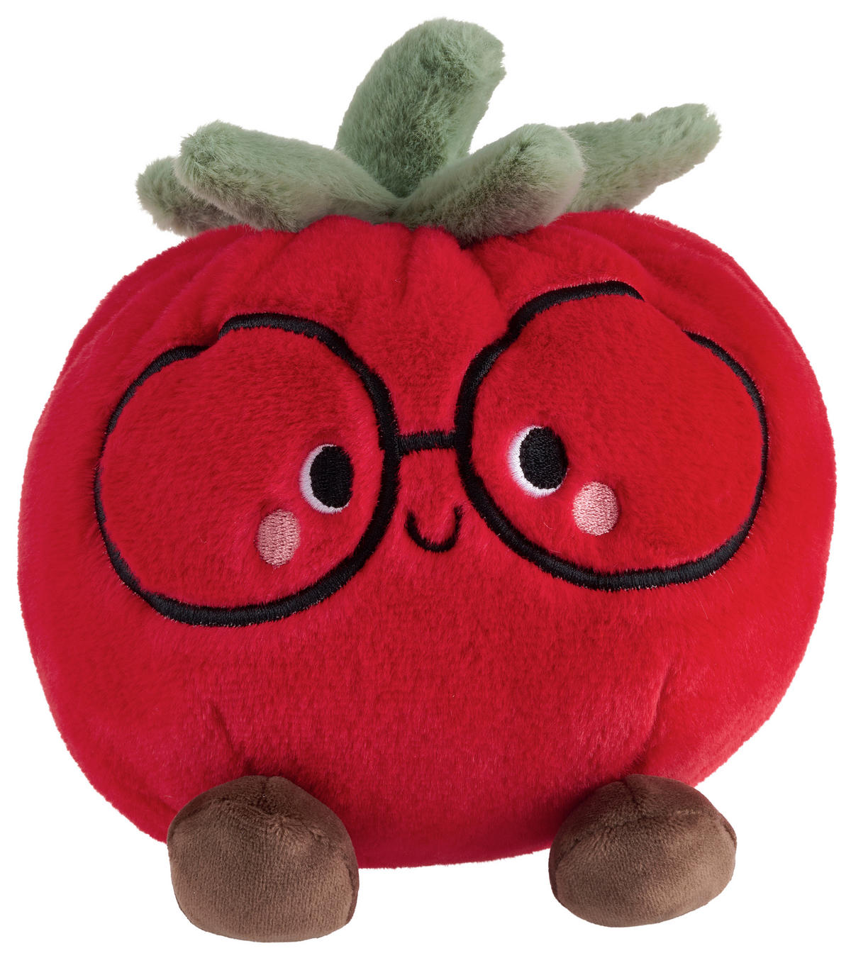 PLÜSCHFIGUR  - Rot/Braun, Trend, Kunststoff/Textil (16/18/15cm) - Patinio