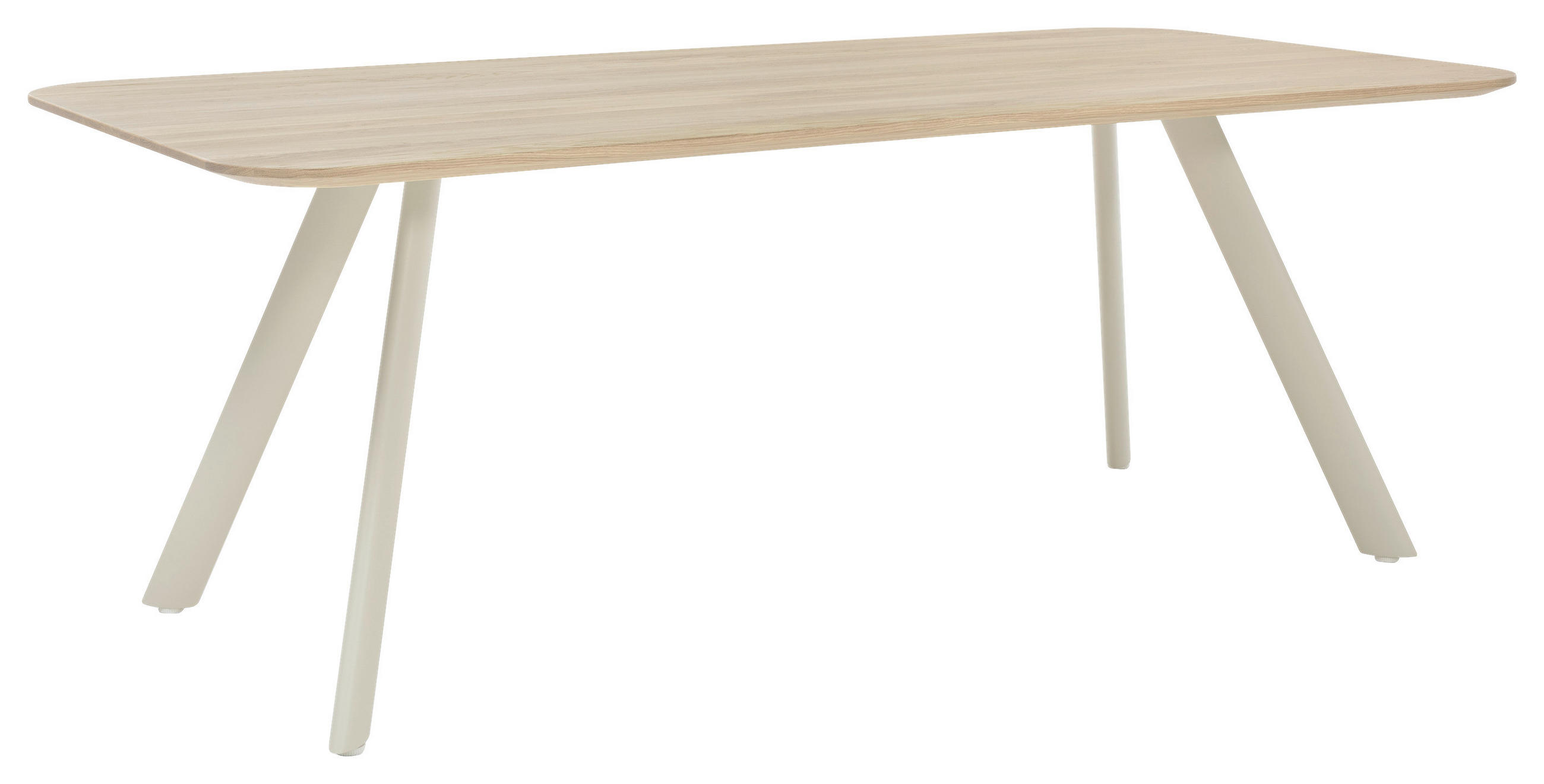 ESSTISCH Eiche massiv rechteckig Eichefarben  - Eichefarben/Grau, Design, Holz/Metall (200/100/76cm) - Musterring