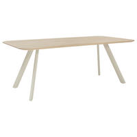 ESSTISCH Eiche massiv rechteckig Eichefarben  - Eichefarben/Grau, Design, Holz/Metall (200/100/76cm) - Musterring