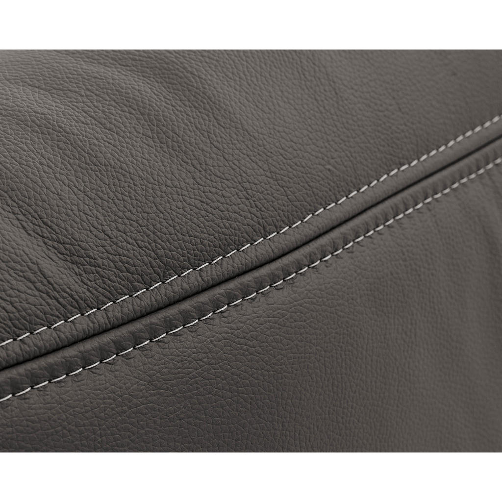 Thumbnail - Novel Boxspringbett, Schwarz, Textil, Echtleder, Rindleder, Fichte, massiv, Sperrholz, H2 + H3, Höhe ca. 27 cm, 180x200 ...