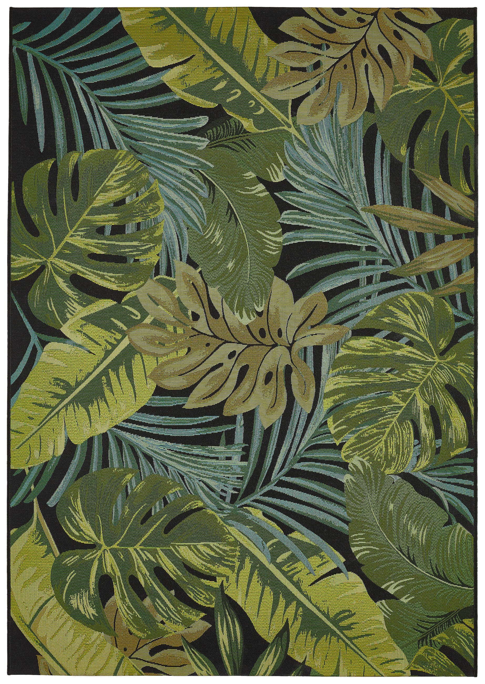 OUTDOORTEPPICH 123/180 cm Palermo  - Schwarz/Grün, Konventionell, Textil (123/180cm) - Ambia Garden