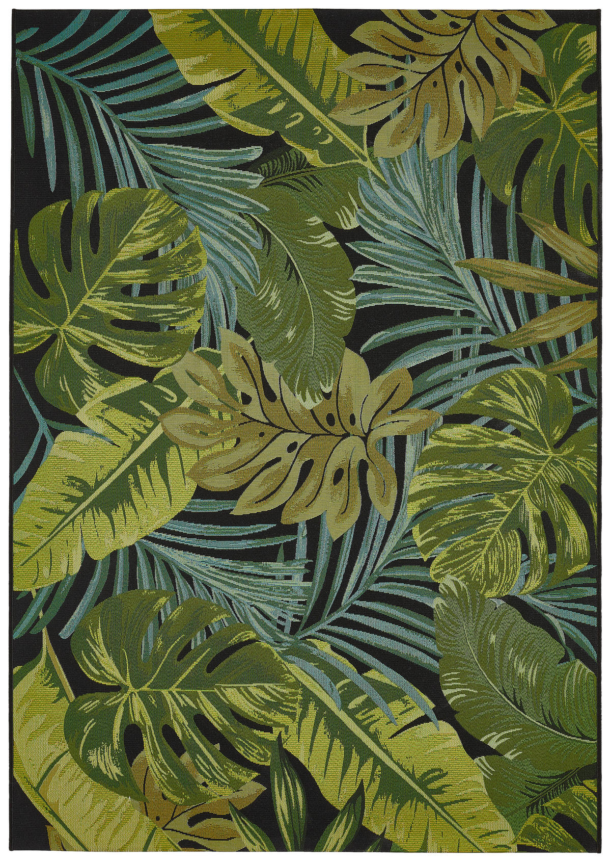 OUTDOORTEPPICH 123/180 cm Palermo  - Schwarz/Grün, Konventionell, Textil (123/180cm) - Ambia Garden