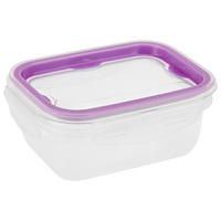 DÓZA NA SKLADOVANIE POTRAVÍN plast  plast 1 l - lila/priehľadné, Konventionell, plast (18,5/14/7,5cm) - Boxxx