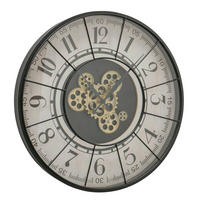 ZIDNI SAT      57/57/7 cm    - siva/bela, Osnovno, staklo/drvo (57/57/7cm) - Boltze Home