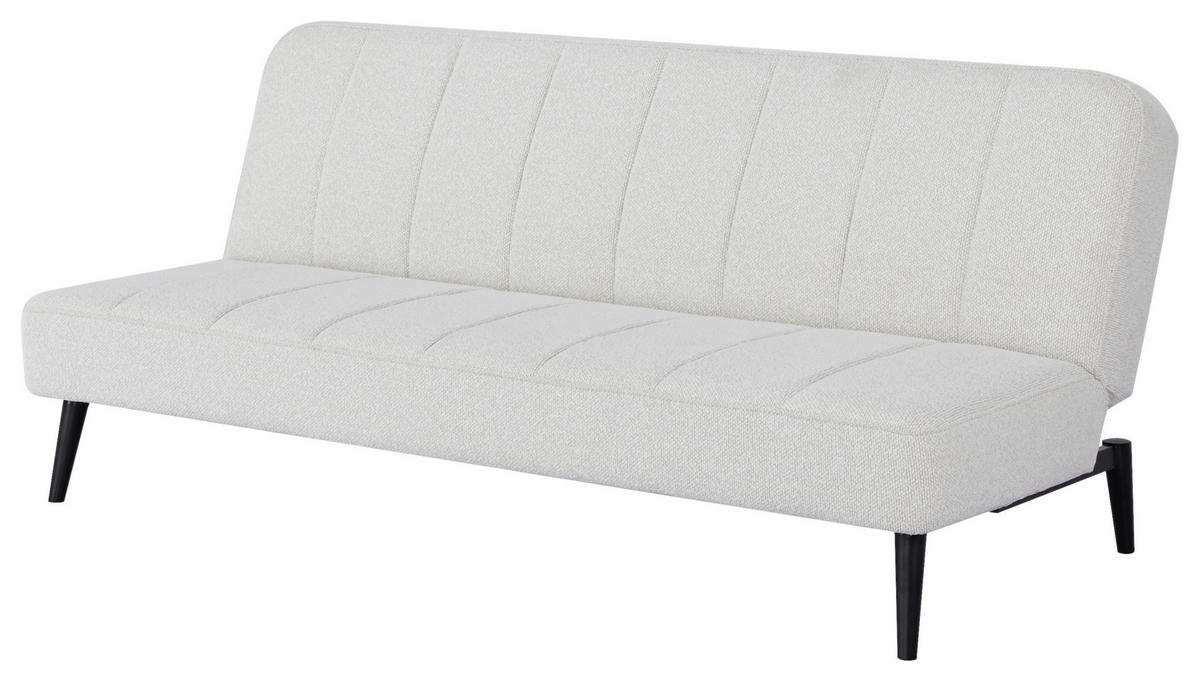SCHLAFSOFA in Holz, Textil Beige  - Beige/Schwarz, Design, Holz/Textil (192/82/90cm) - Livetastic