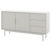 SIDEBOARD Viva  in 154/82/39 cm  - Kaschmir/Goldfarben, Design, Holzwerkstoff/Metall (154/82/39cm) - Xora