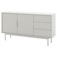 SIDEBOARD Viva  in 154/82/39 cm  - Kaschmir/Goldfarben, Design, Holzwerkstoff/Metall (154/82/39cm) - Xora