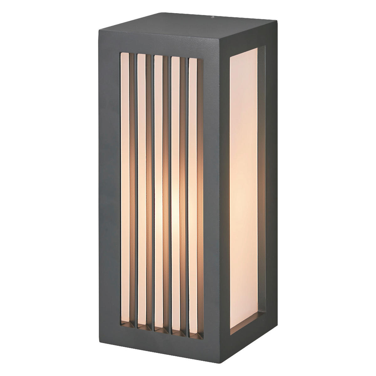 AUßENLEUCHTE 11/10,8/25 cm   - Dunkelgrau, Basics, Kunststoff/Metall (11/10,8/25cm) - Osram