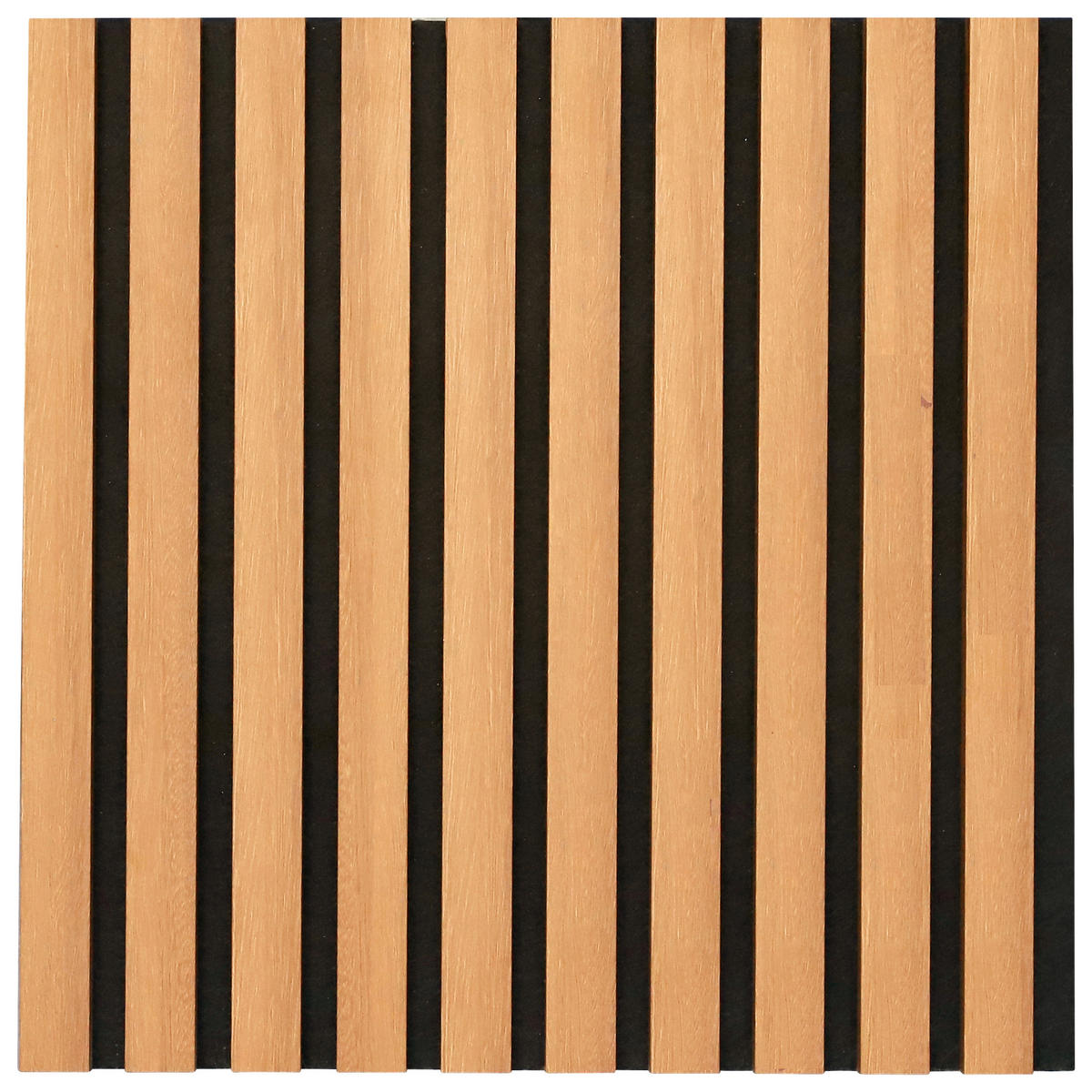 AKUSTIKPANEEL Echtholz, Nachbildung 40/40/2,1 cm 4 Stück  - Walnussfarben/Schwarz, Trend, Holz/Holzwerkstoff (40/40/2,1cm) - Boxxx