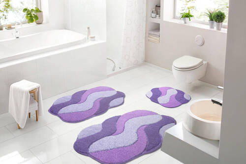 KOBEREC DO KOUPELNY, 70/120 cm - šeříková, Basics, textil/plast (70/120cm) - Grund