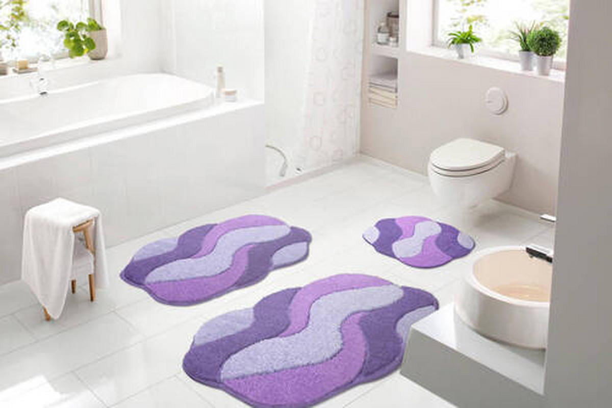 KOBEREC DO KOUPELNY, 70/120 cm - šeříková, Basics, textil/plast (70/120cm) - Grund