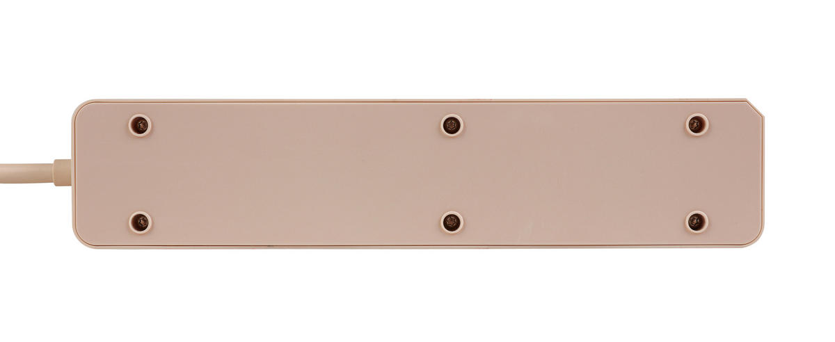 STECKDOSENLEISTE - Roségold, Basics, Kunststoff/Metall (24/5,5/4cm) - Mican