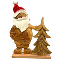 WEIHNACHTSMANN  - Braun, LIFESTYLE, Holz (18/22/5cm) - X-Mas