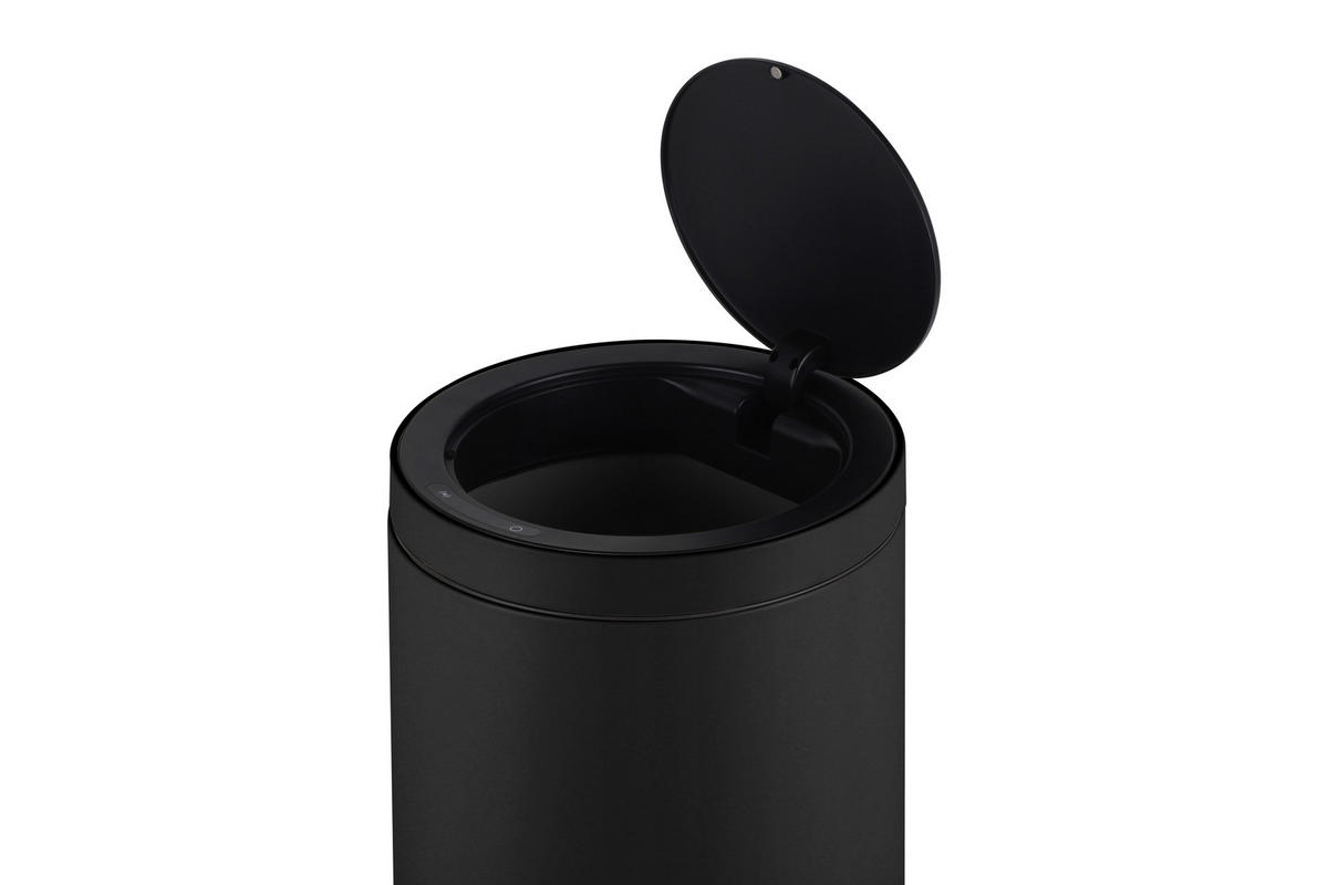 ABFALLEIMER 40 L  - Schwarz, Basics, Kunststoff/Metall (31/63cm) - Novel