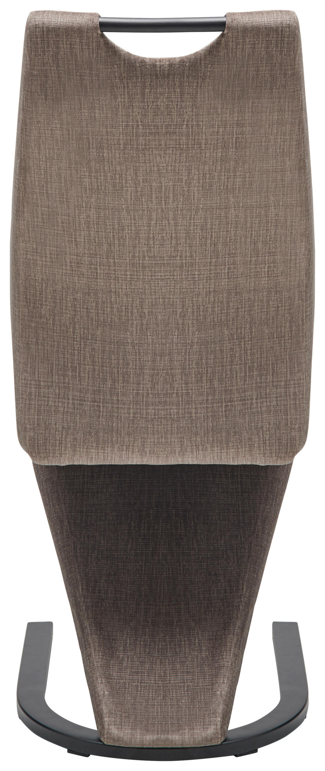 SCHWINGSTUHL  in Eisen Webstoff  - Taupe/Schwarz, LIFESTYLE, Textil/Metall (44/105/65cm) - MID.YOU