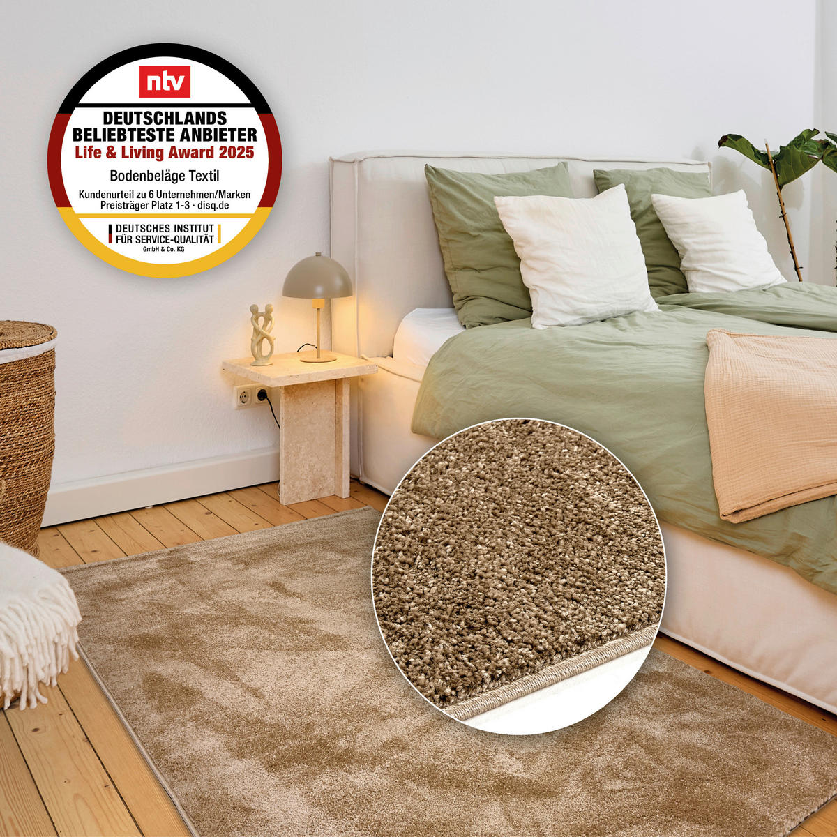 WEBTEPPICH 200/280 cm Sam Beige rechteckig  - Beige, Basics, Kunststoff (200/280cm) - Astra