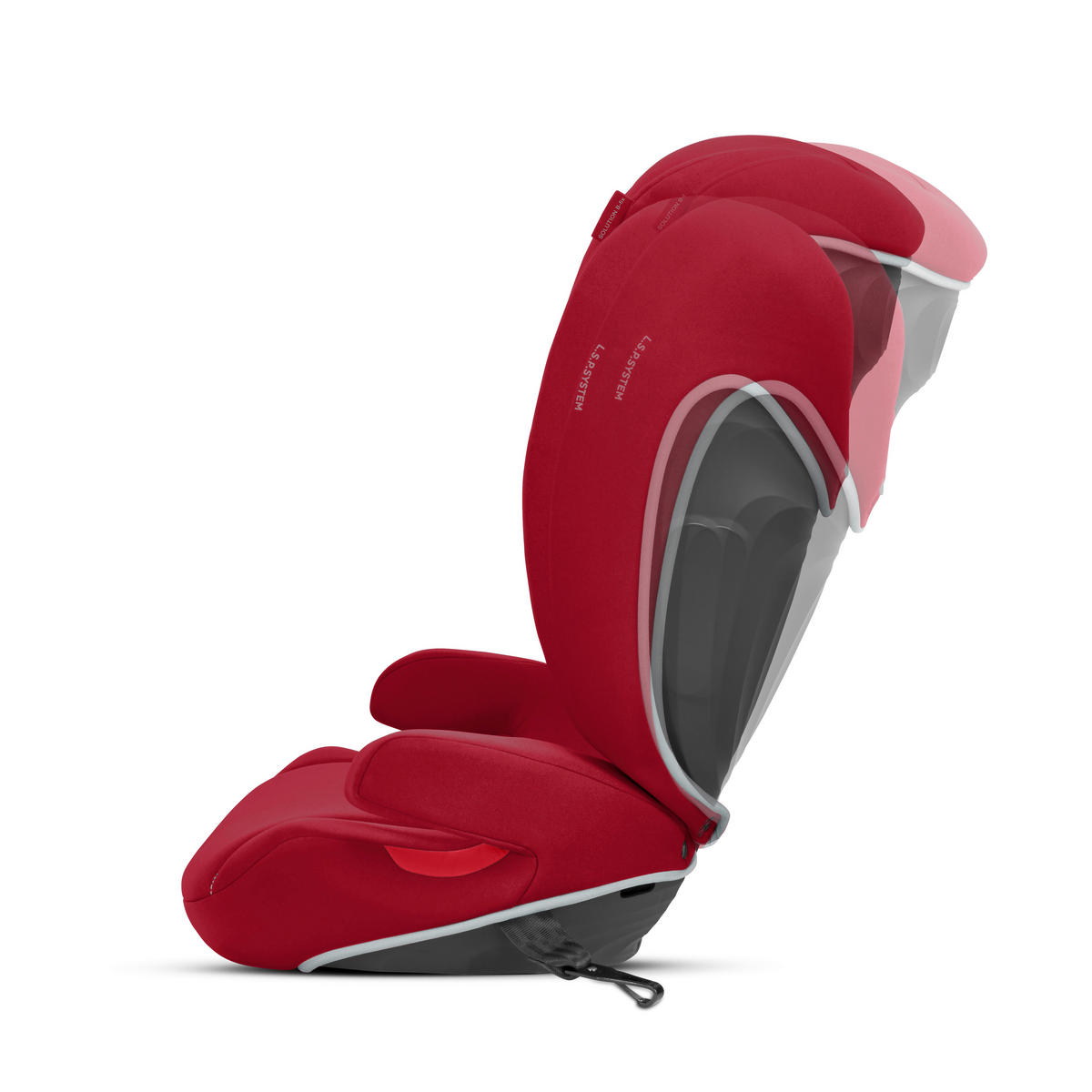 KINDERAUTOSITZ SOLUTION B I-FIX DYNAMIC RED   - Rot, Basics, Kunststoff/Textil (39/52/64cm) - cybex SILVER