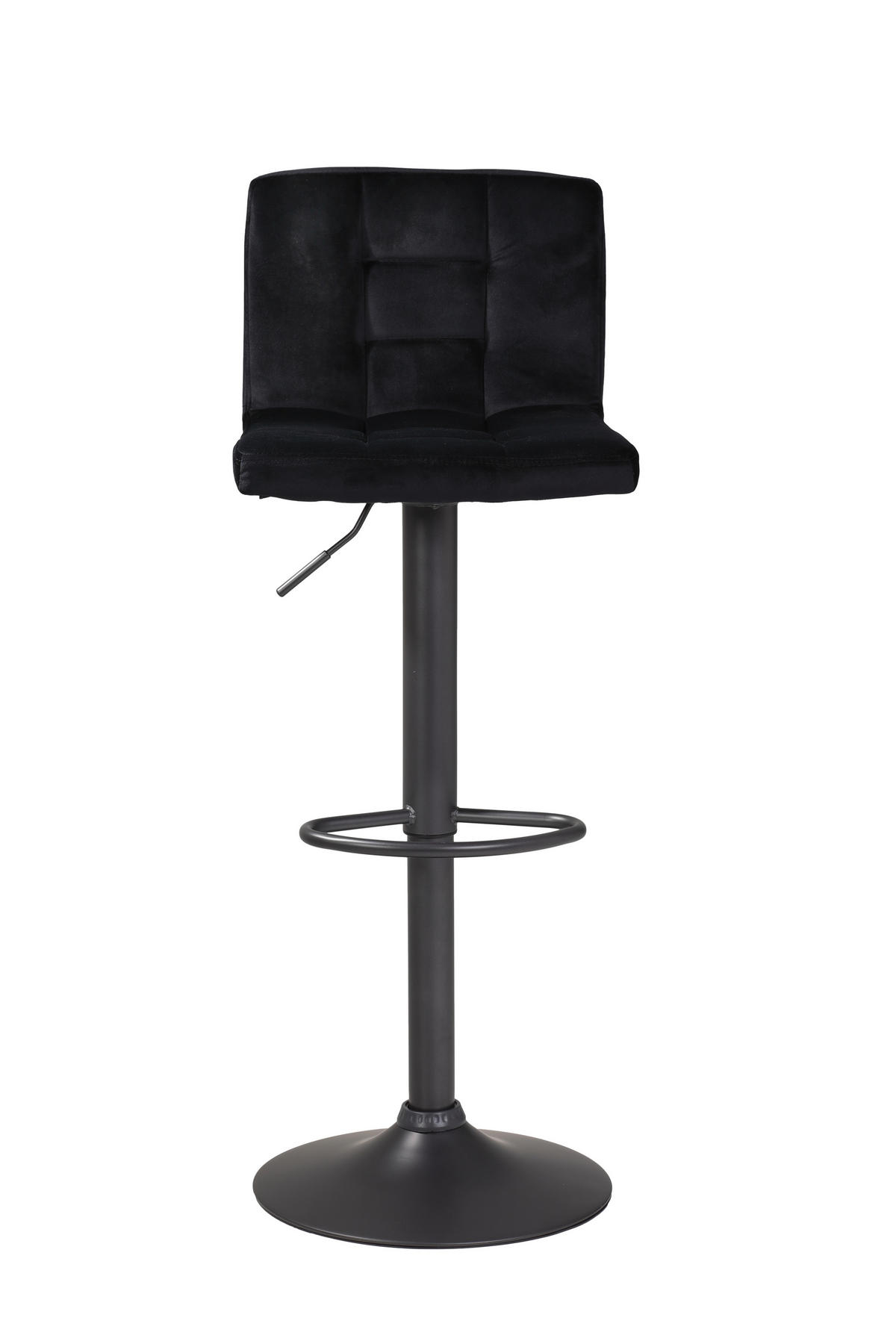 BARHOCKER-SET in Schwarz  - Dunkelgrau/Schwarz, MODERN, Textil/Metall (40/85/48cm) - MID.YOU