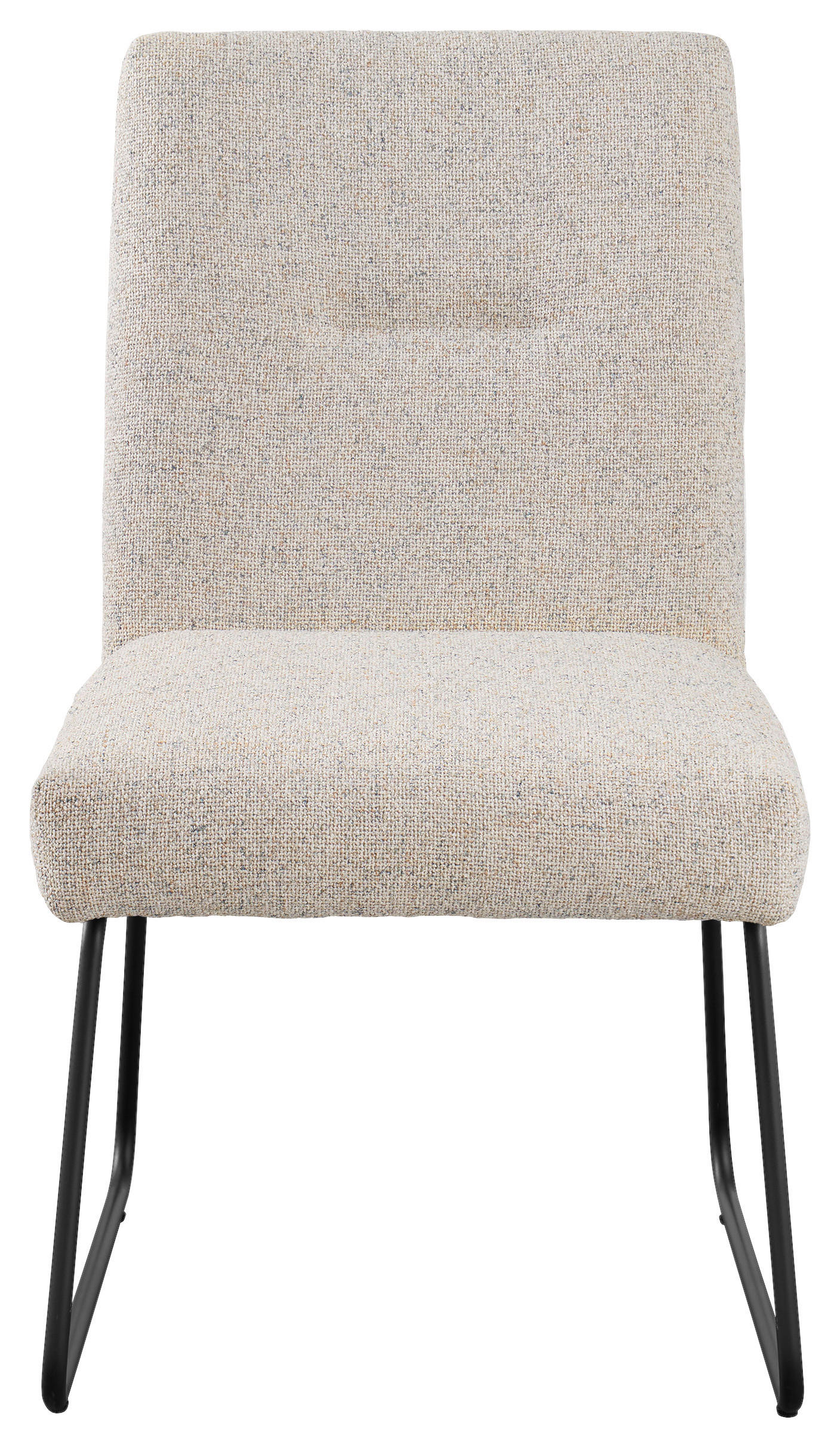 STUHL - Beige/Schwarz, Design, Textil/Metall (51,5/92,5/65cm) - SetOne by Musterring