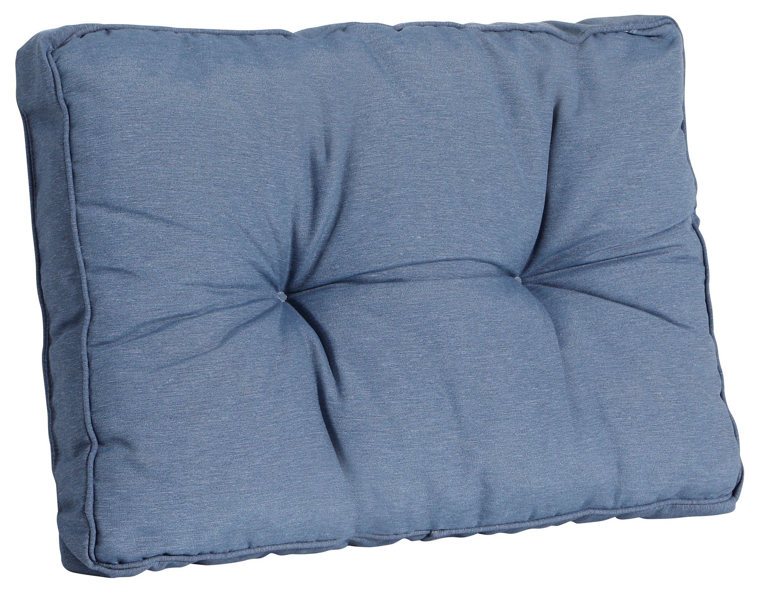 RÜCKENKISSEN  - Blau, Basics, Textil (60/43/8cm)