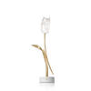 AKKU-TISCHLEUCHTE Tulip Battery 8,5/15/38 cm   - Transparent/Goldfarben, KONVENTIONELL, Kunststoff/Metall (8,5/15/38cm) - Slamp