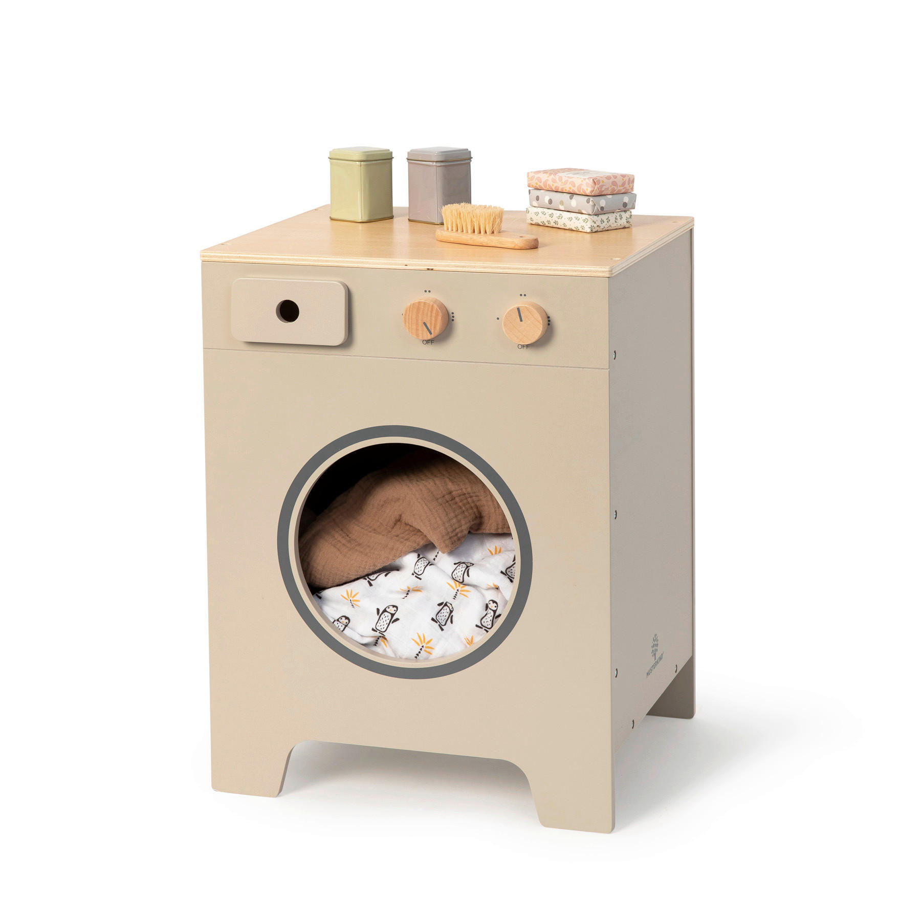 KINDERKÜCHE MIX & MATCH - Naturfarben/Grau, Basics, Holz/Holzwerkstoff (35/31,5/48cm) - MUSTERKIND