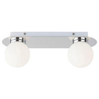 KOUPELNOVÉ STROPNÍ SVÍTIDLO, 30/16 cm  - bílá/barvy chromu, Basics, kov/sklo (30/16cm)