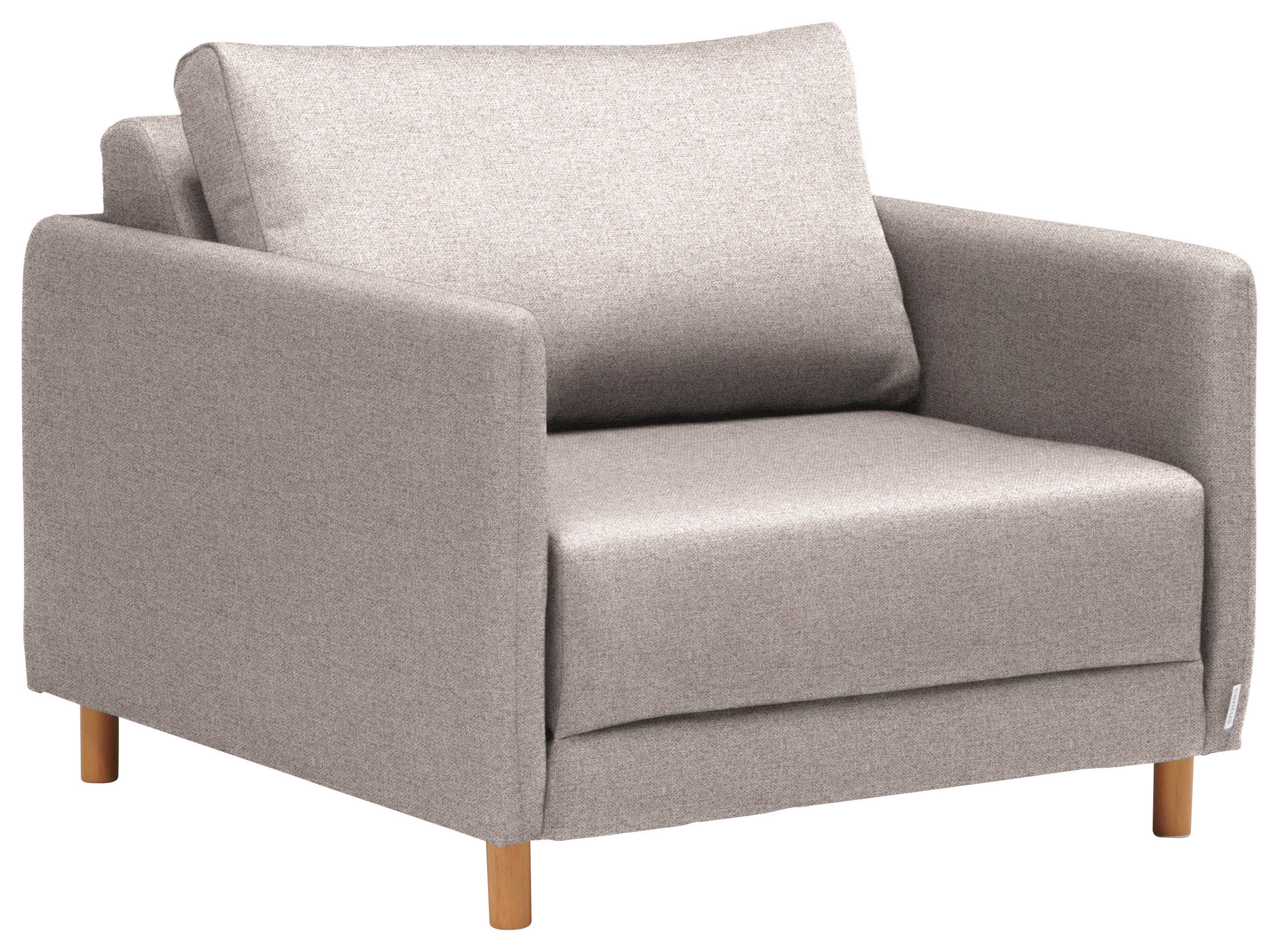 SCHLAFSESSEL Webstoff Hellbraun    - Hellbraun/Naturfarben, KONVENTIONELL, Kunststoff/Textil (89/79/94cm) - MID.YOU
