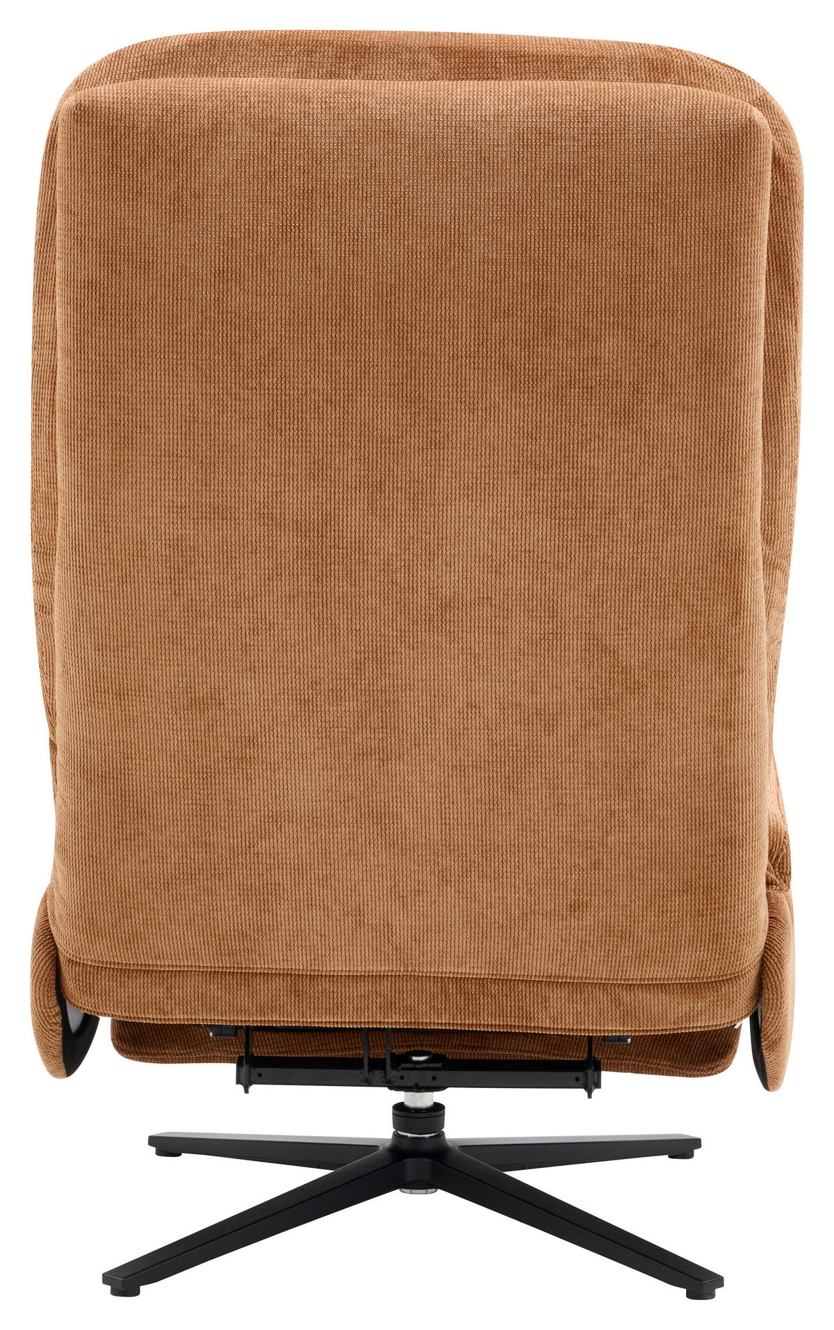 RELAXSESSEL NORA Webstoff    - Rostfarben/Schwarz, Design, Textil/Metall (68/113/84cm) - Livetastic