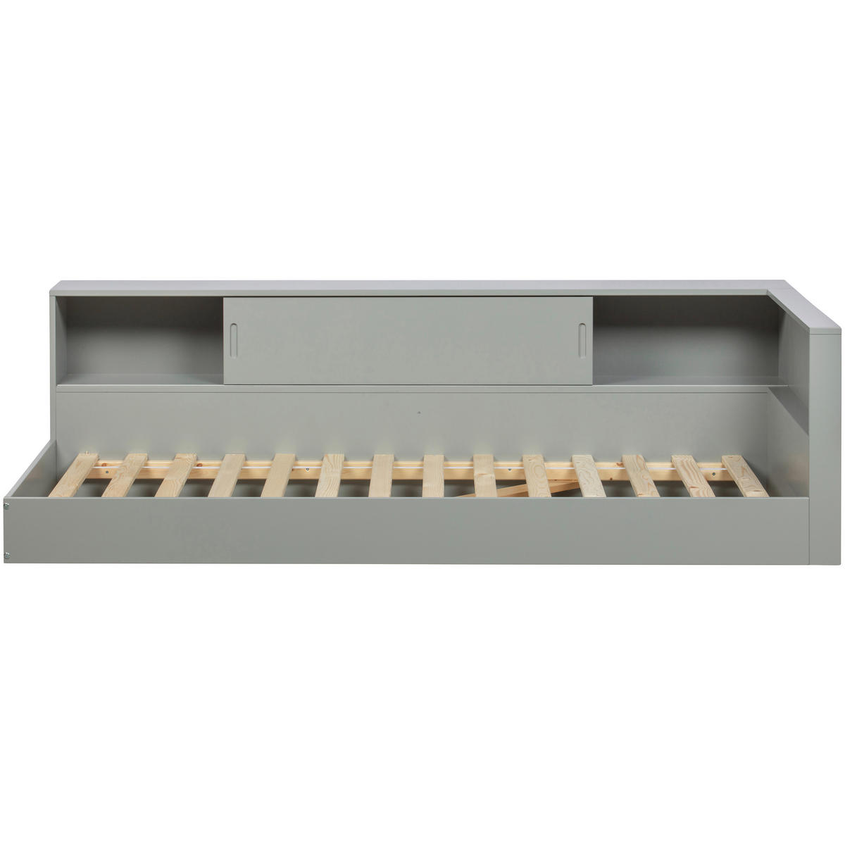 BETT 90/200 cm  in Grau  - Grau, Design, Holz (90/200cm) - Livetastic