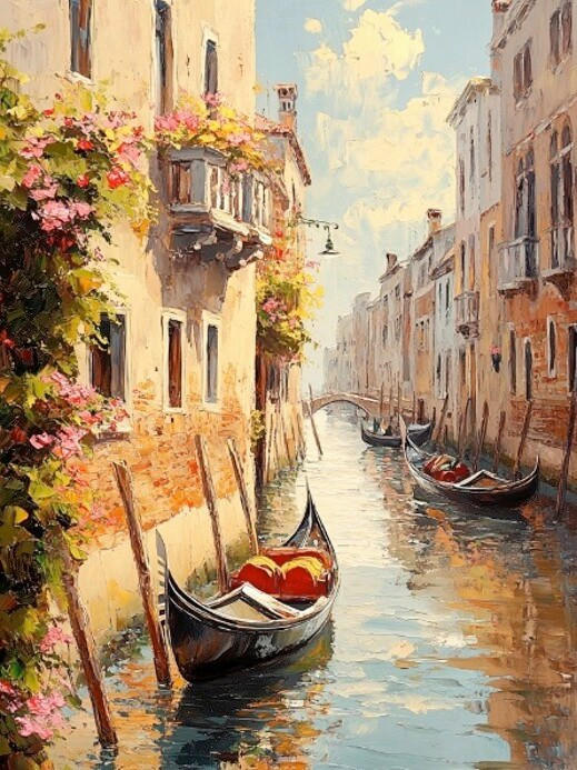 Euroart Leinwandbild Venice Iii Mehrfarbig 60x80 cm