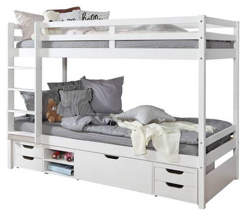 ETAGENBETT - Weiß, MODERN, Holz (90/200cm) - MID.YOU