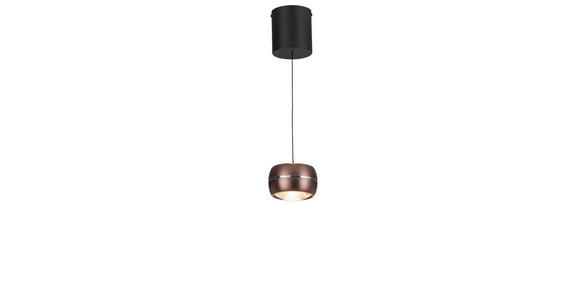 LED-HÄNGELEUCHTE  12/180 cm    - Braun, Basics, Glas/Metall (12/180cm) - Dieter Knoll