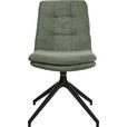 STUHL - Schwarz/Olivgrün, Design, Textil/Metall (49/90/68cm) - Johann Jakob