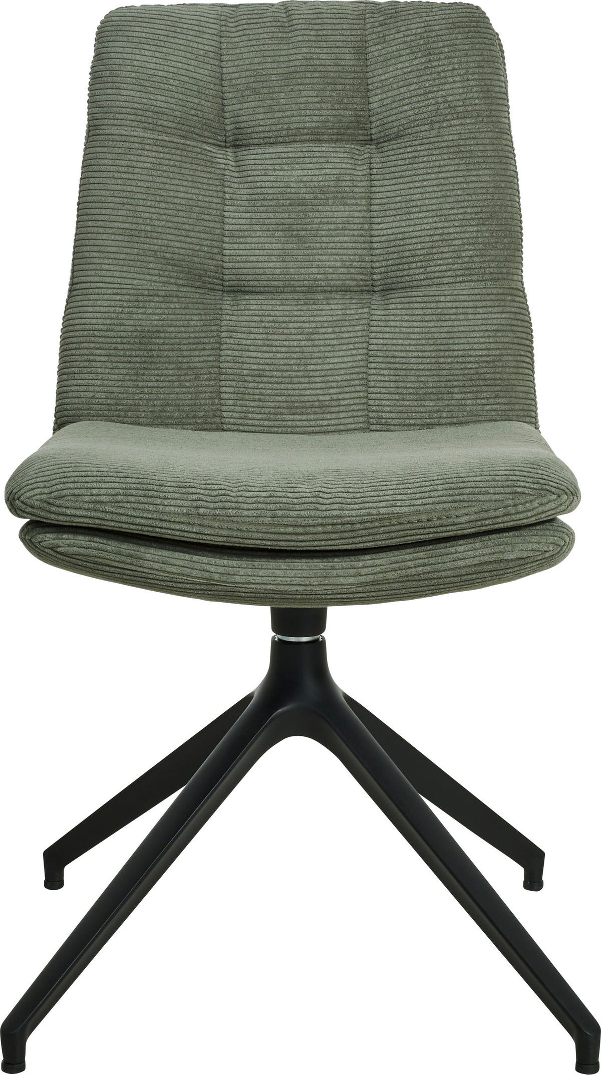 STUHL - Schwarz/Olivgrün, Design, Textil/Metall (49/90/68cm) - Johann Jakob
