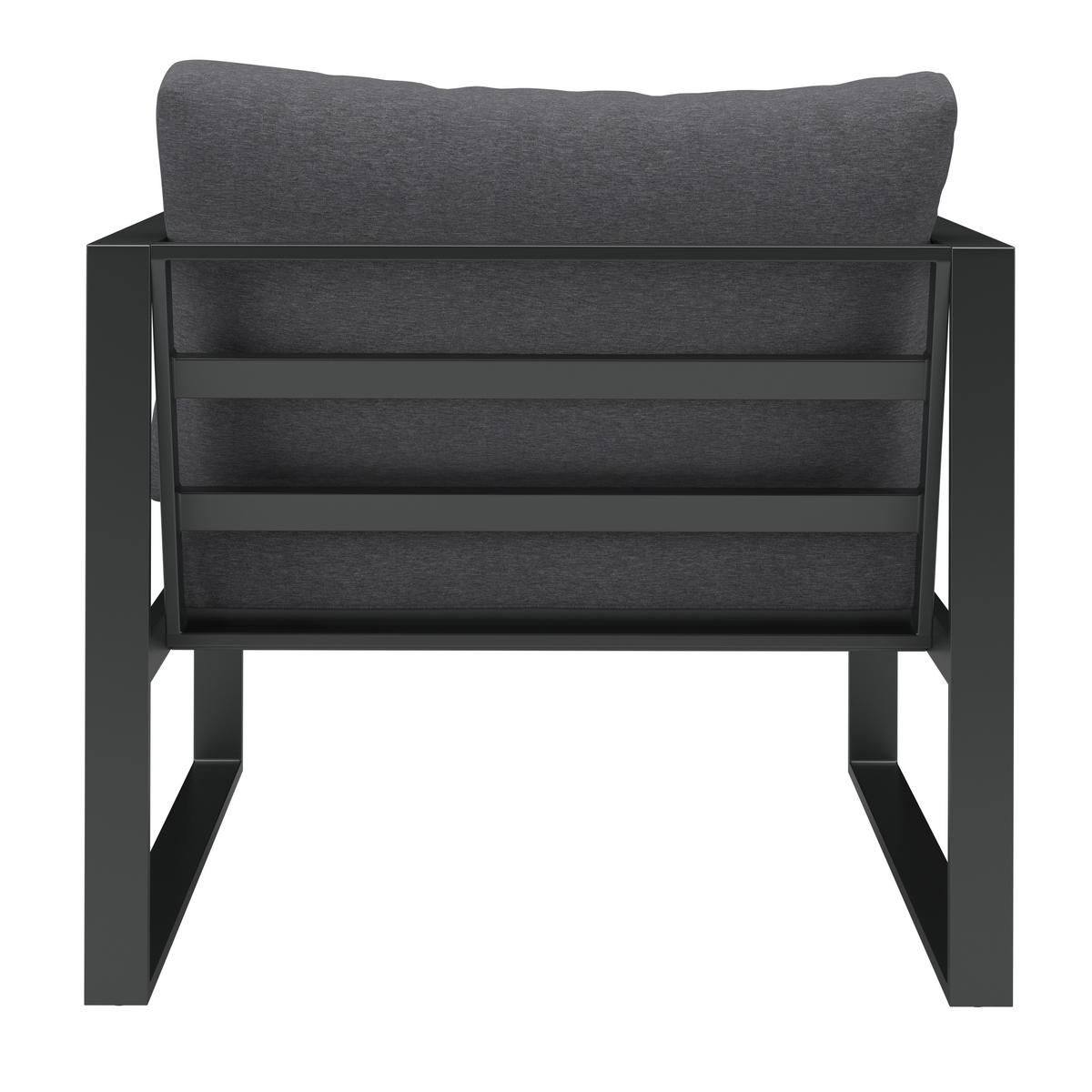 LOUNGESESSEL Anthrazit Eisen  - Anthrazit, MODERN, Textil/Metall (73/63/76cm) - Ambia Garden