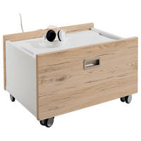 ROLLBOX  - Weiss/Eichefarben, Design, Holzwerkstoff (65,0/40,4/47,0cm) - Paidi
