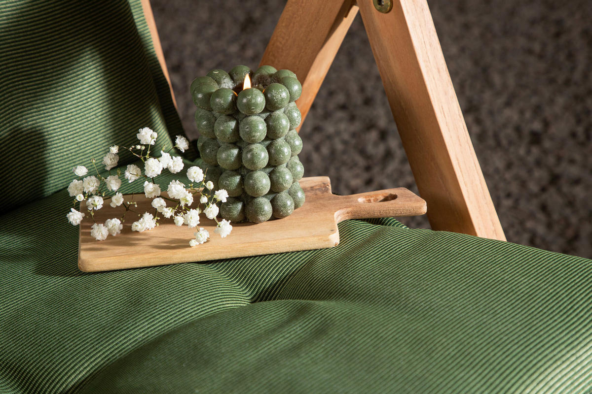 RELAXSESSELAUFLAGE in Grün  - Grün, MODERN, Textil (116/5,5/46cm) - Gardenson